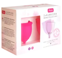 Pink Kubeczek Menstruacyjny DUOPACK (rozmiar S, M) - 2 szt.